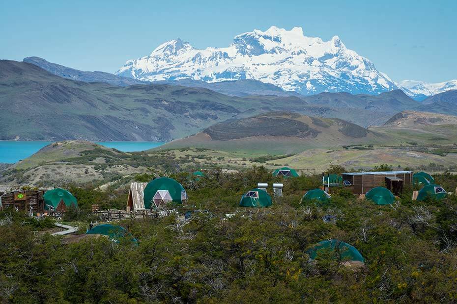 Hotel sostenible ecocampamento Patagonia